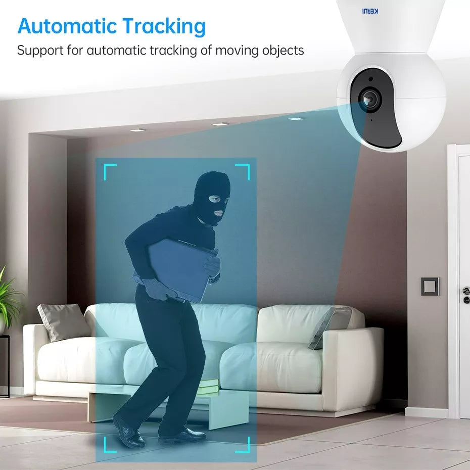 HD1080p + infrared indoor surveillance camera with WiFi monitoring (64GB memory included) 