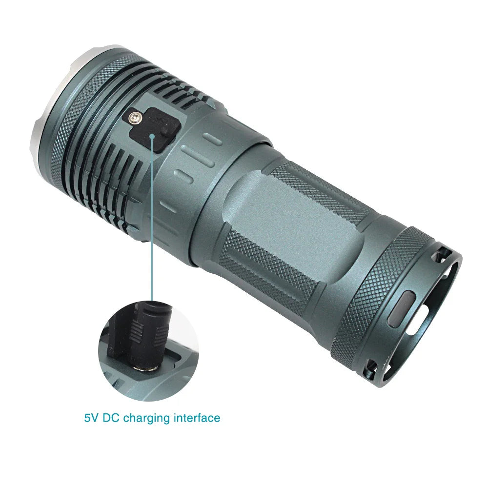 Lampe de poche LED 18 * T6 LED 4 * 18650