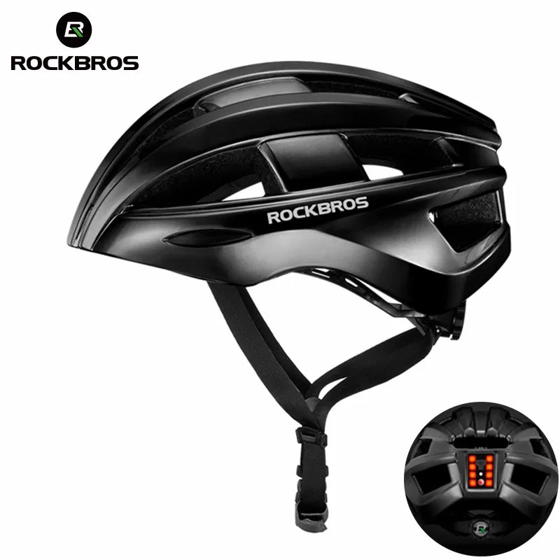 Ultralight Mountain e-Bike Safety Helmet with Double Safety Lighting 