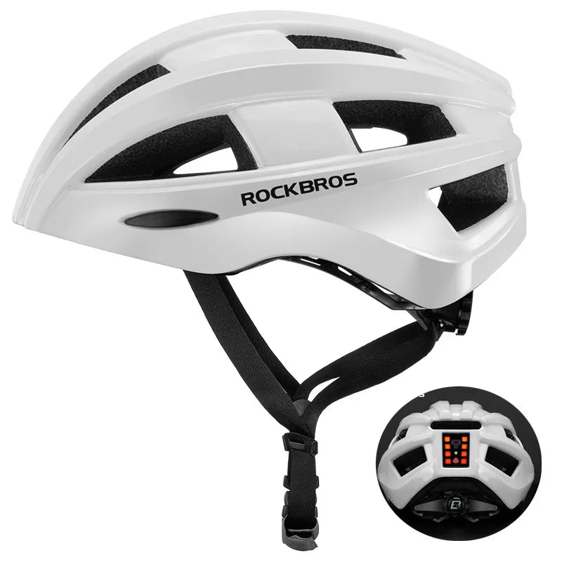 Ultralight Mountain e-Bike Safety Helmet with Double Safety Lighting 