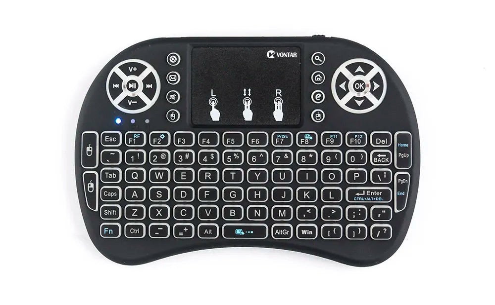 Clavier sans fil avec capteur tactile, mini PC compatible avec Android TV