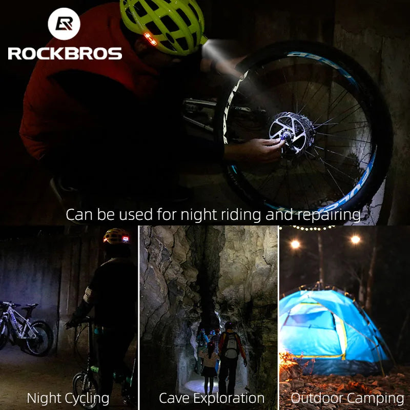 Ultralight Mountain e-Bike Safety Helmet with Double Safety Lighting 