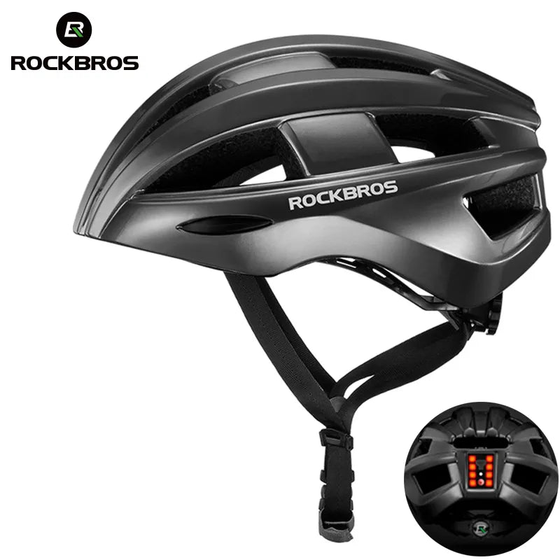 Ultralight Mountain e-Bike Safety Helmet with Double Safety Lighting 