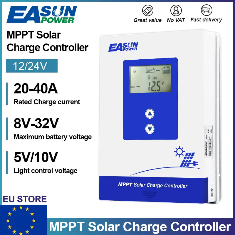 Contrôleur de Charge solaire MPPT chargeur de batterie rétro-éclairage LCD régulateur solaire 20A/30A/40A/80A/100A 12V/24V/36V/48V Max 150 V CC 