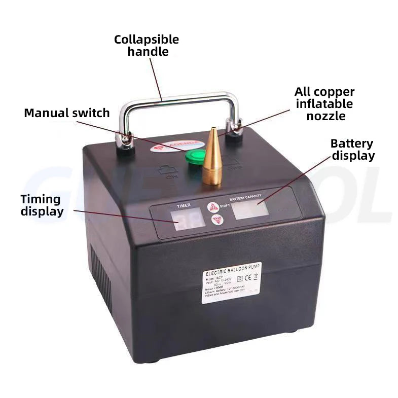 Gonfleur automatique portatif d'hélium de machine de gonflage électrique B231 