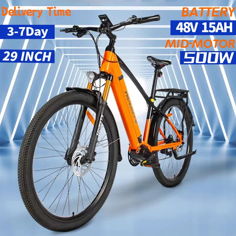 Vélo électrique de montagne e-Bike 29 "en aluminium 500W 48V 15AH 