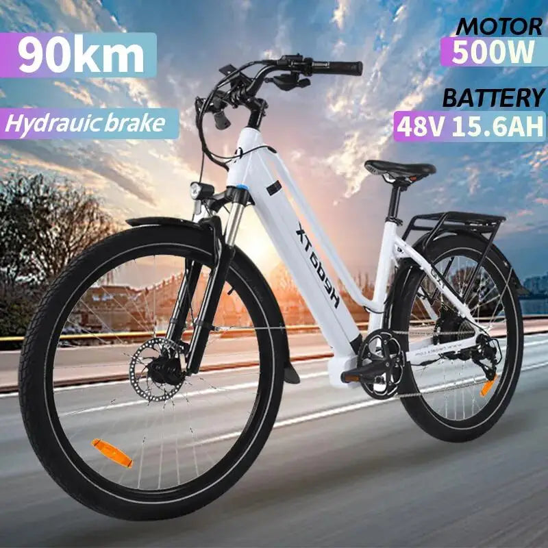 Vélo électrique de ville e-Bike 27,5" 500W 48V 12AH 