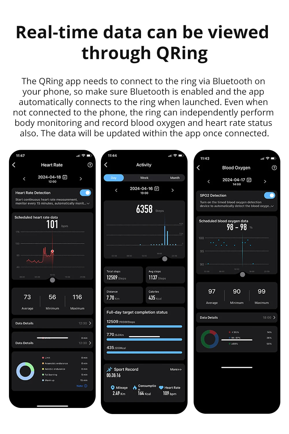 [2024] COLMI R03 Smart Ring Hombres Mujeres, duración de la batería 39 días, monitor de salud, IP68 y 5ATM impermeable, modo multideporte