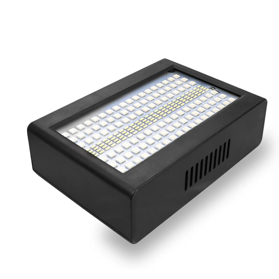 Projecteur de lumière stroboscopique programmable 204 LED RVB 