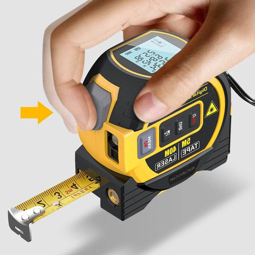 Laser distance meter, tape measure, digital rangefinder 