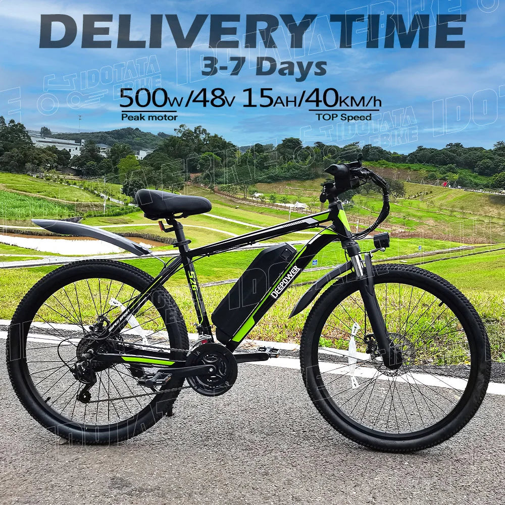 Vélo électrique de montagne e-Bike 26 "500W 48V 12.8AH