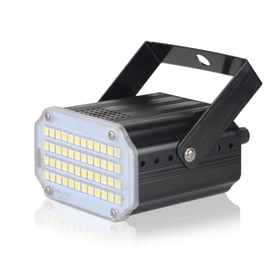 Projecteur stroboscopique 48 LED RVB/Blanc/Ultraviolet 