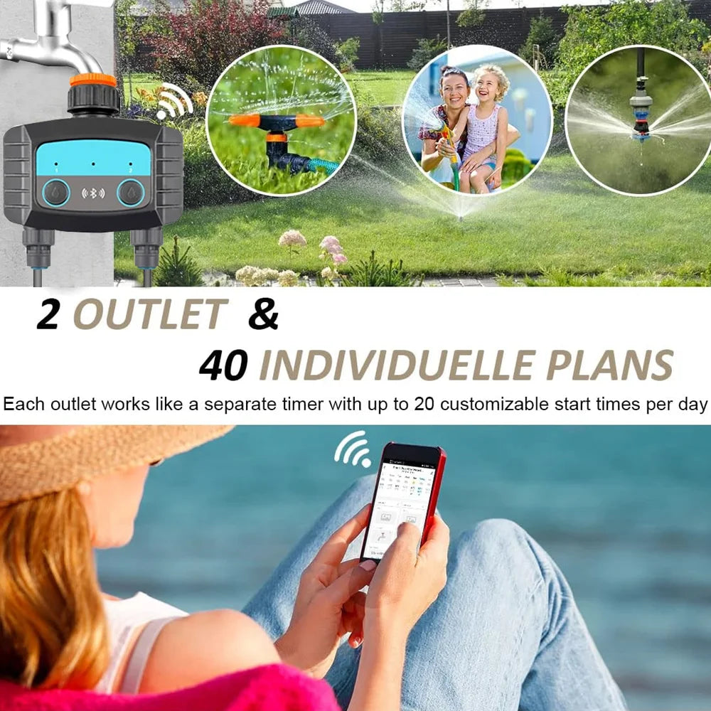 Système d'irrigation automatique de jardin Wifi Bluetooch 