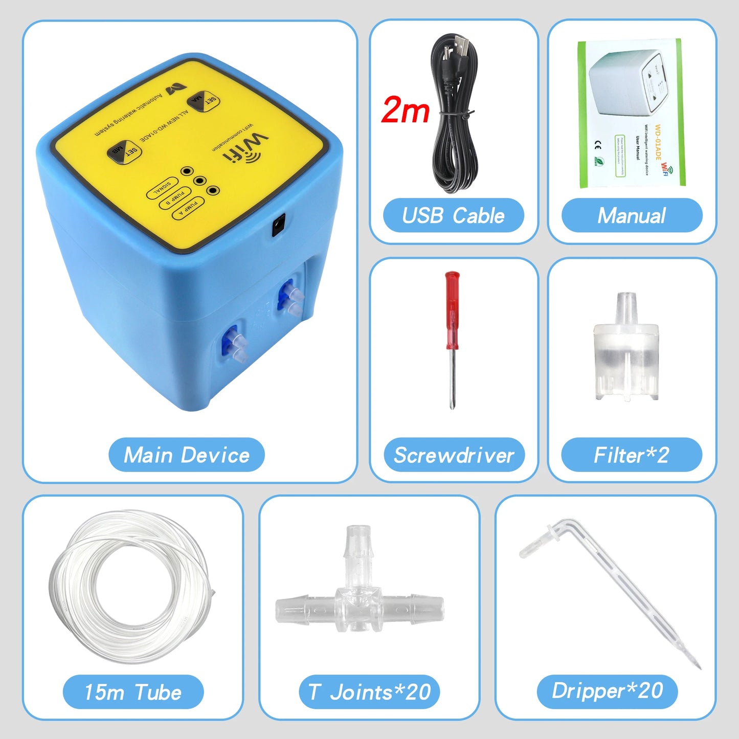 Mini kit d'irrigation goutte à goutte, dispositif de culture intelligent WiFi