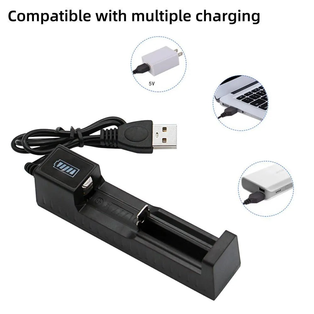 Charger for Rechargeable Batteries 1 / 2 / 4 Slots 18650 Lithium Battery Charger